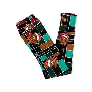 Tween LuLaRoe Holiday Leggings NEW Christmas Teddy Bear Fits 00-0